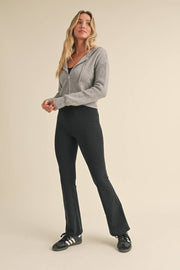 KIMBERLY C - Zip Up Knit Sweater Hoodie - Home & Well 