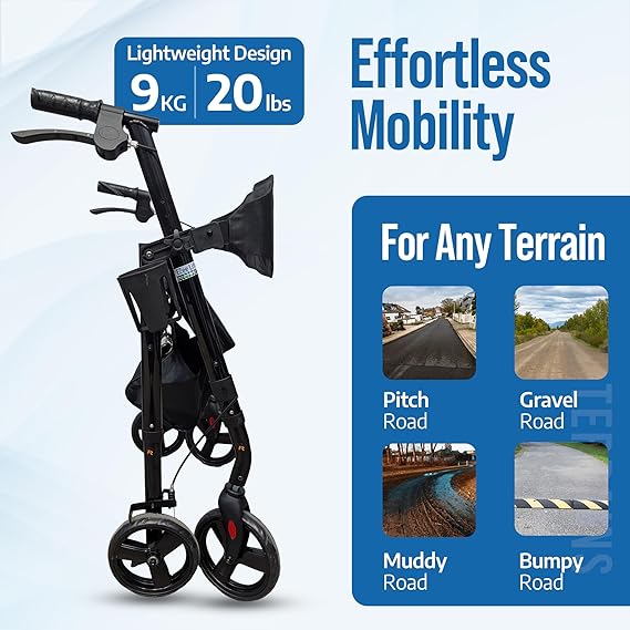 EZee Life Lightweight Steel Rollator   