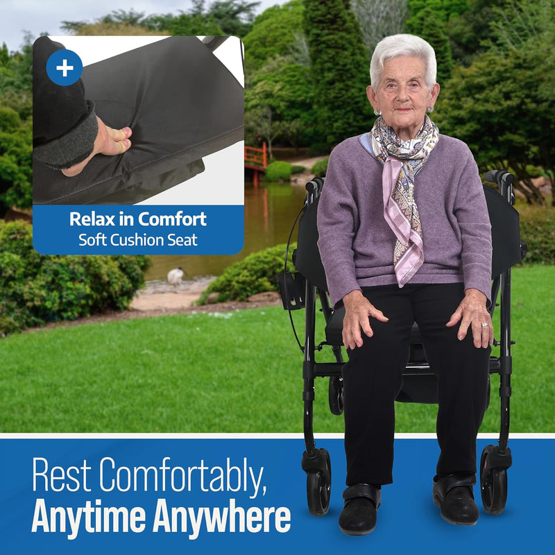 EZee Life Lightweight Steel Rollator   