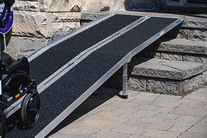 EZee Life Multifold Portable Wheelchair Ramp with Grip Tape 10 feet/120 Inches