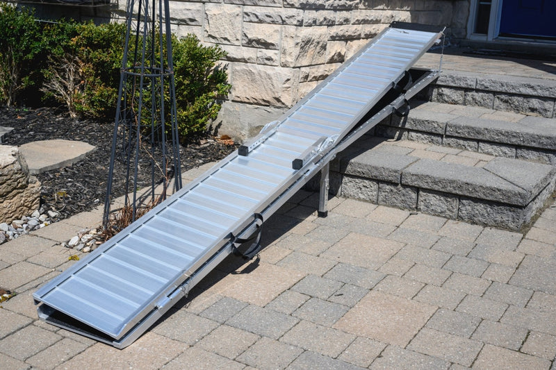 EZee Life Multifold Portable Wheelchair Ramp with Grip Tape 10 feet/120 Inches