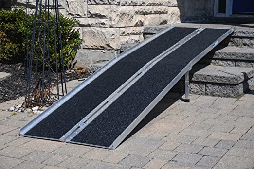 EZee Life Multifold Portable Wheelchair Ramp with Grip Tape 10 feet/120 Inches
