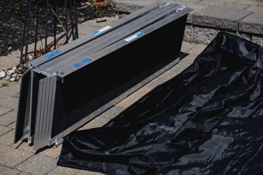 EZee Life Multifold Portable Wheelchair Ramp with Grip Tape 8 feet/96 Inches