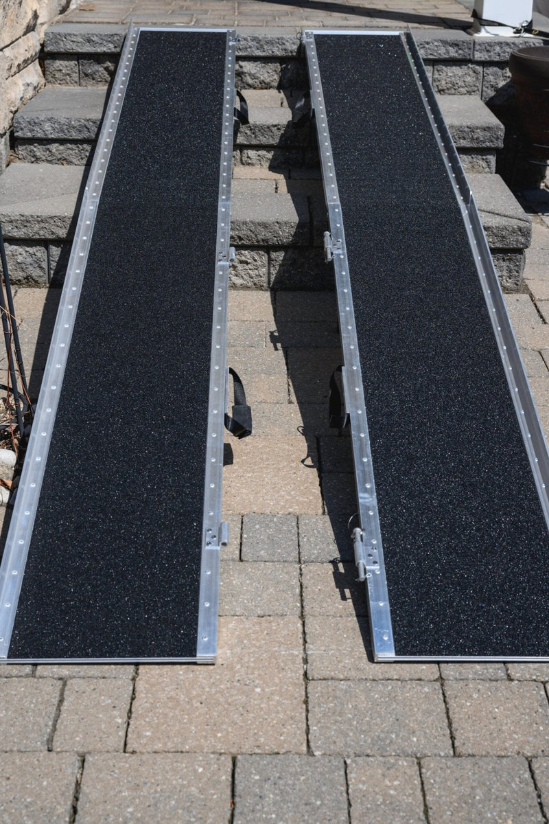 EZee Life Multifold Portable Wheelchair Ramp with Grip Tape 8 feet/96 Inches