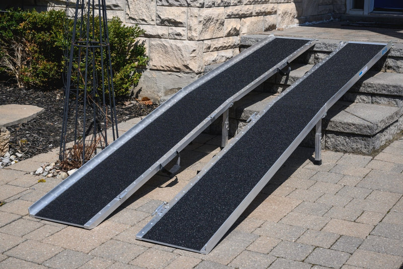 EZee Life Multifold Portable Wheelchair Ramp with Grip Tape 8 feet/96 Inches