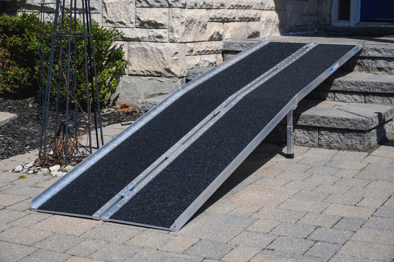 EZee Life Multifold Portable Wheelchair Ramp with Grip Tape 8 feet/96 Inches