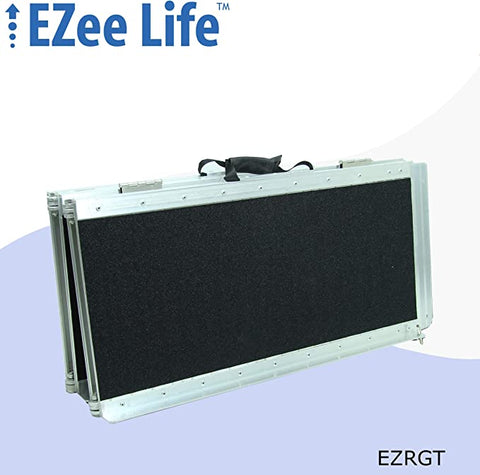 EZee Life Multifold Portable Wheelchair Ramp with Grip Tape 8 feet/96 Inches
