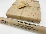 PlanetWrapIt - Farm Day Recycled Kraft Gift Wrapping Paper - Home & Well 