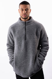 Wolfe Co. Apparel and Goods® - Grey Kitimat Men's Half Zip - Home & Well 