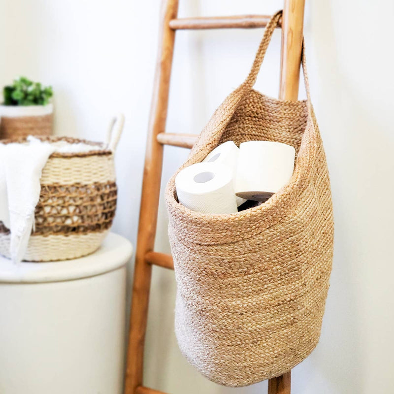 KORISSA - Handwoven Wicker Storage • Kata Wall Storage Basket [L] - Home & Well 
