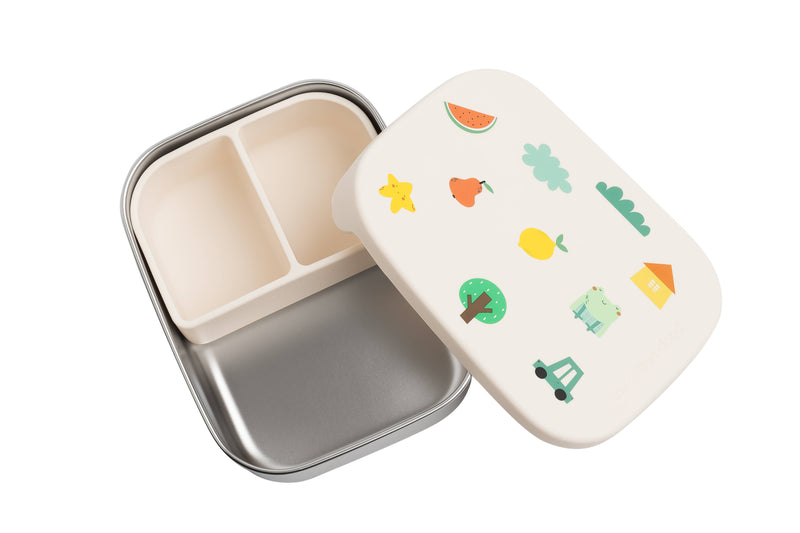 the cotton cloud - STAINLESS STEEL LUNCHBOX with compartments for KIDS