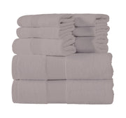 8 Piece 600 GSM Zero Twist Cotton Towel Set - Home & Well 