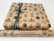 PlanetWrapIt - Spellbound Recycled Kraft Wrapping Paper Gift Wrap - Home & Well 