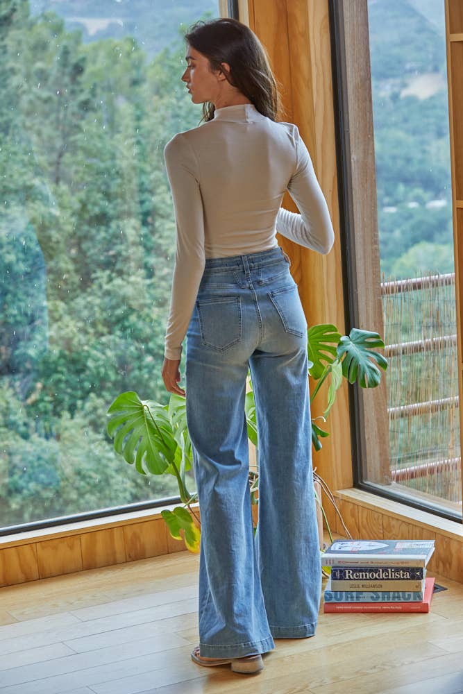 By Together - L2496 | Perfect Layering Turtleneck Long Sleeve Top - Home & Well 