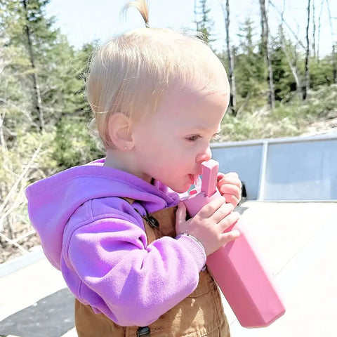 Baby Bliss - Kids Water Bottle - Dusty Blue - Home & Well 