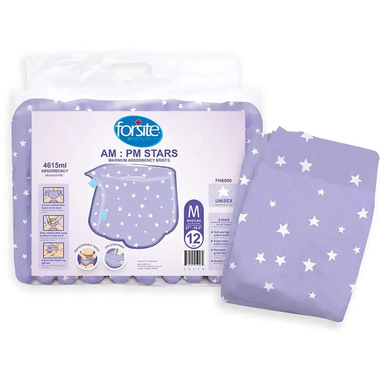 FH6000 Series - Forsite AM/PM Stars Briefs - Cases of 36 & 30