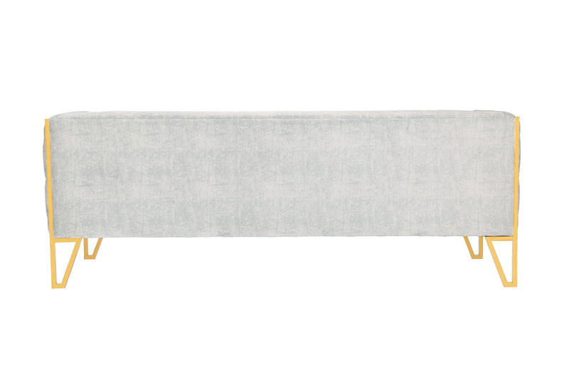 Vector 3-Seater Sofa - Grey/Gold