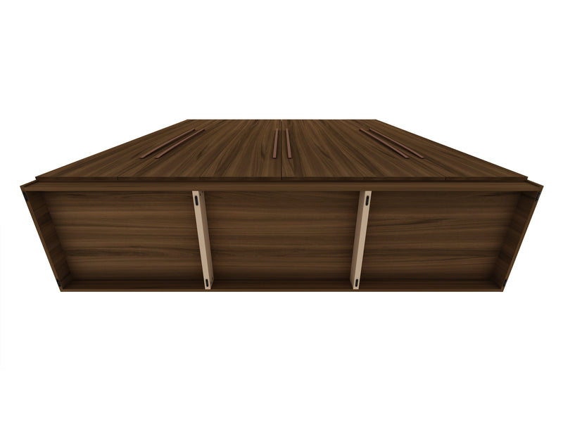 Torino Modern Freestanding Wardrobe - Brown