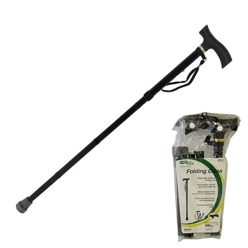 Folding Adjustable Height Cane