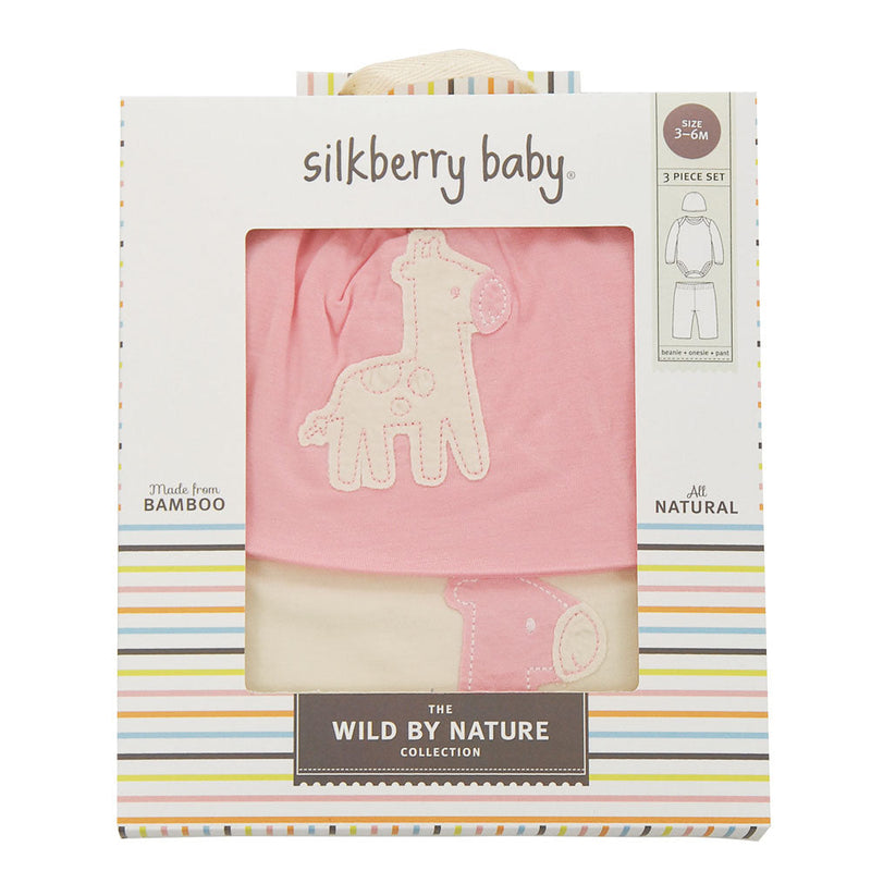 Bamboo Baby Gift Set (Cotton Candy/Giraffe)