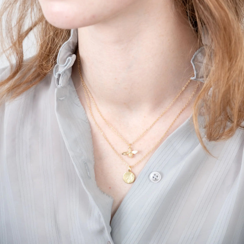 Bee & Wildflower Necklace Set