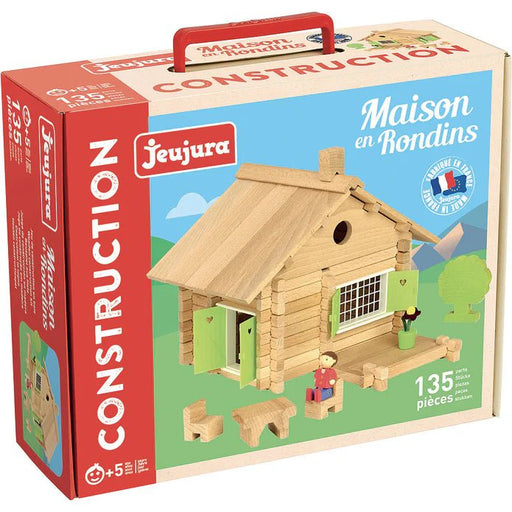 Wooden Log House - 135 pcs - Home & Well Toys