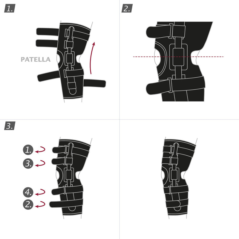 Jobst Actimove Professional Line Knee Brace with Composite Polycentric Hinges