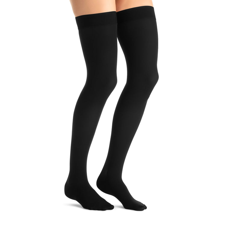 JOBST Opaque Compression Stockings 20-30 mmHg Thigh High Sensitive Band Closed Toe