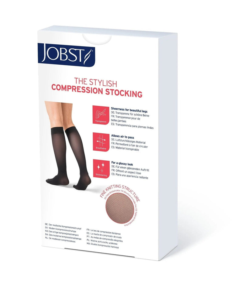 JOBST UltraSheer Compression Stockings 15-20 mmHg Knee High Open Toe