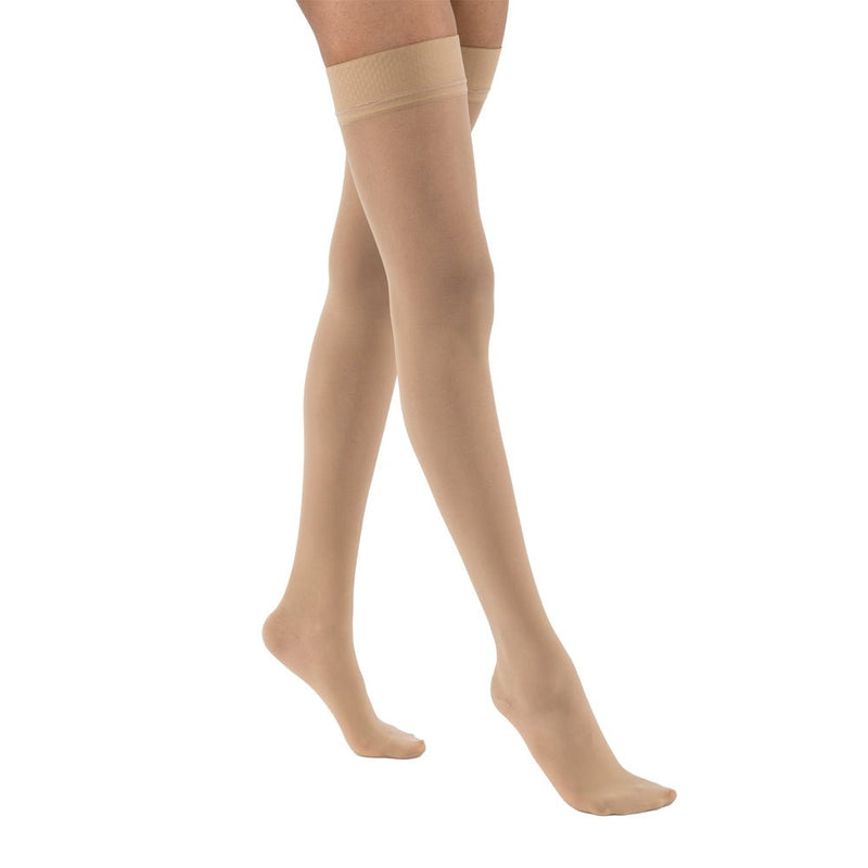 JOBST UltraSheer Compression Stockings 15-20 mmHg Thigh High Sensitive Band Closed Toe
