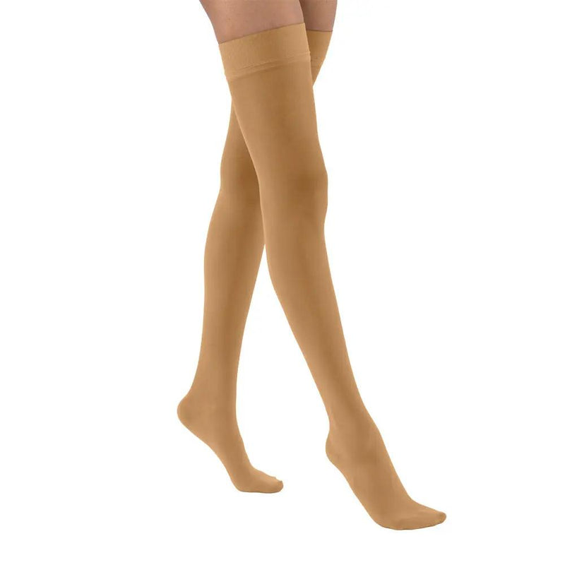 JOBST UltraSheer Compression Stockings 15-20 mmHg Thigh High Silicone Dot Band Closed Toe