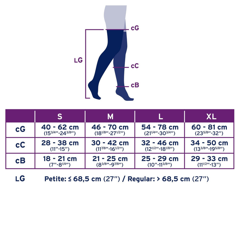 JOBST UltraSheer Compression Stockings 15-20 mmHg Thigh High Silicone Dot Band Open Toe