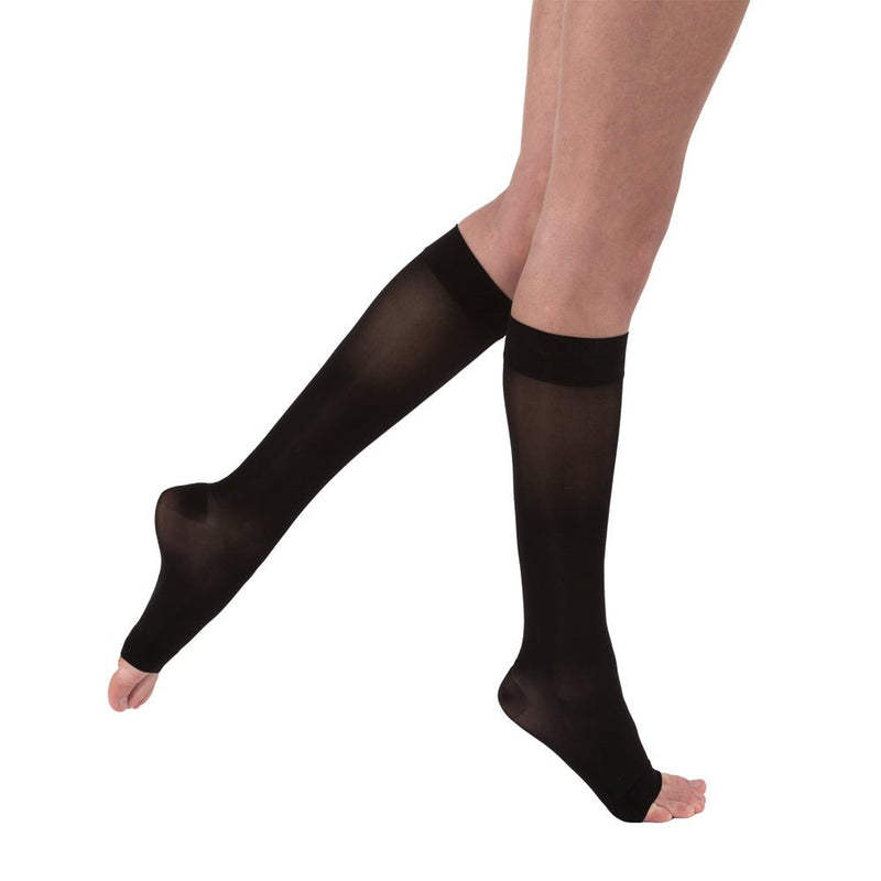 JOBST UltraSheer Compression Stockings 20-30 mmHg Knee High Full Calf Open Toe