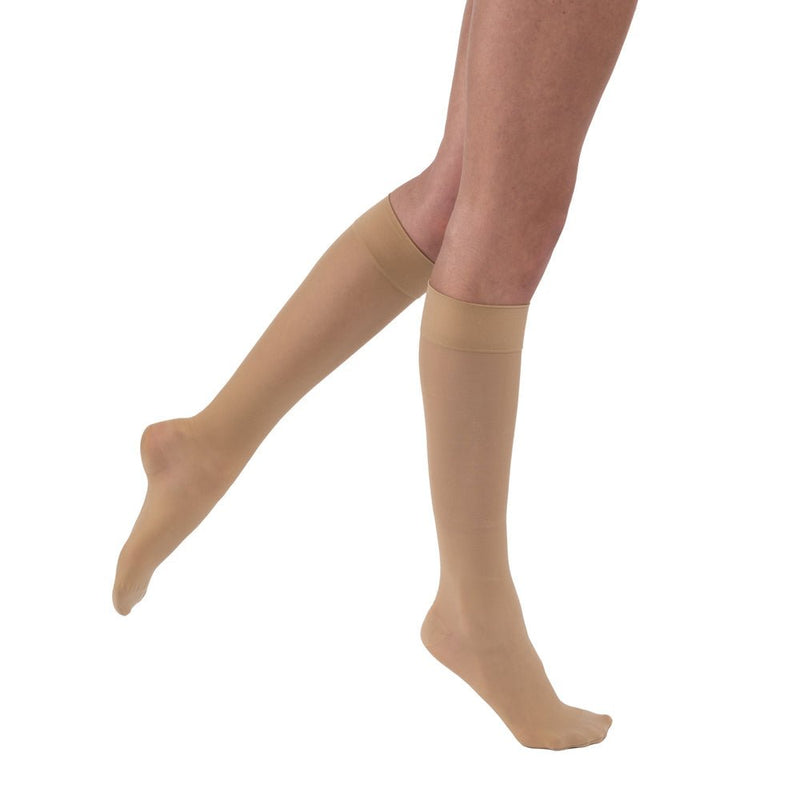 JOBST UltraSheer Compression Stockings 20-30 mmHg Knee High SoftFit Band Closed Toe Full Calf