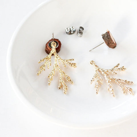 Juniper Branch Ear Jackets