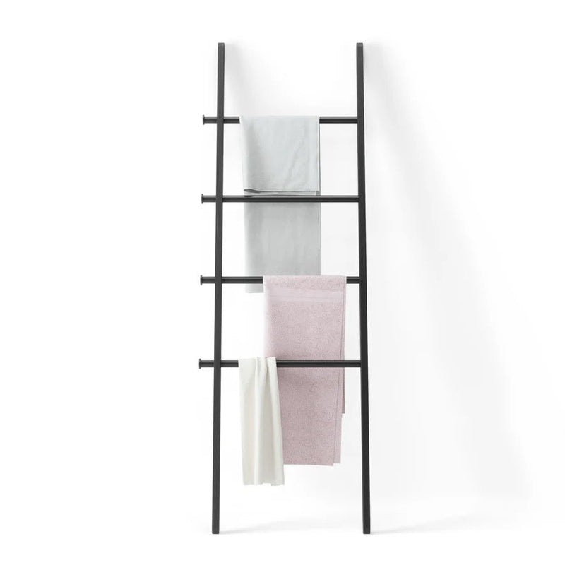 Leana Ladder | Black Linen Ladder - Home & Well