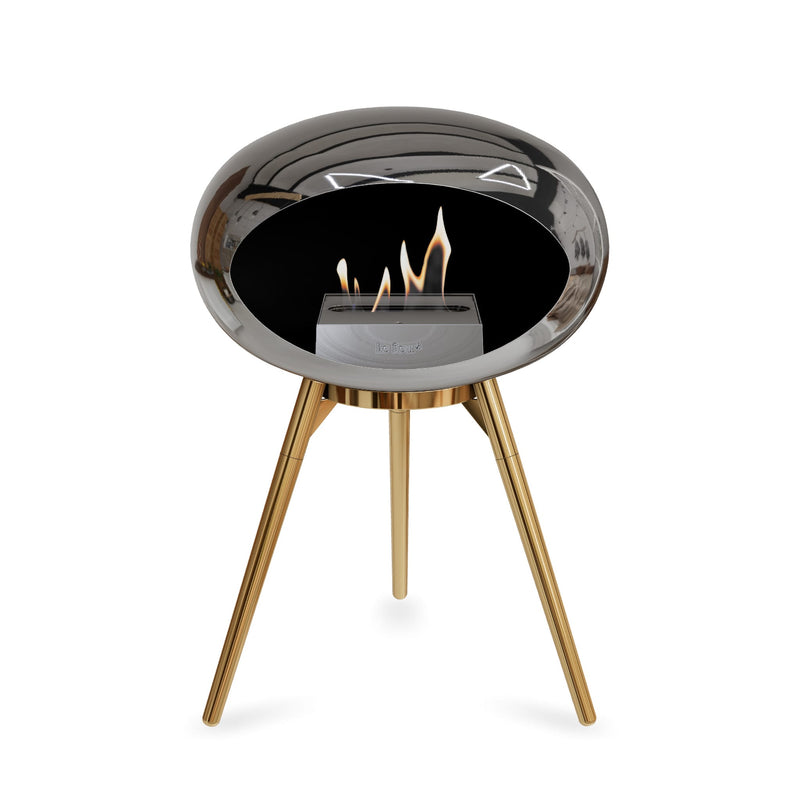Le Feu Ground Low Dome <br>Chromed Silver