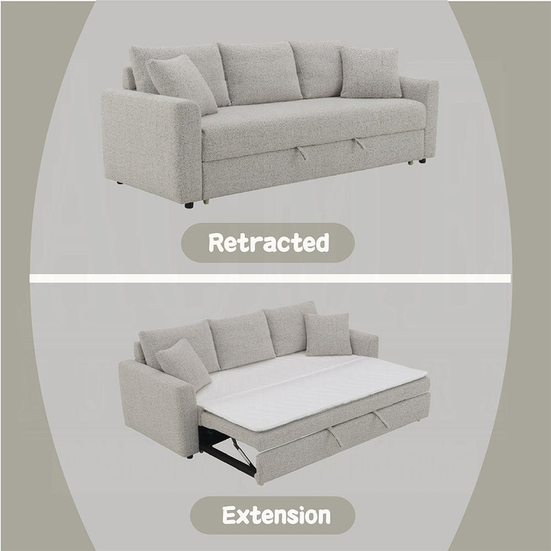 Bairro Condo Size Sleeper Sofa - Grey