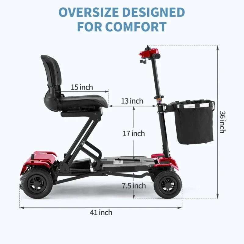 Matrix Lite - Lightweight Foldable Mobility Scooter with Automatic Folding