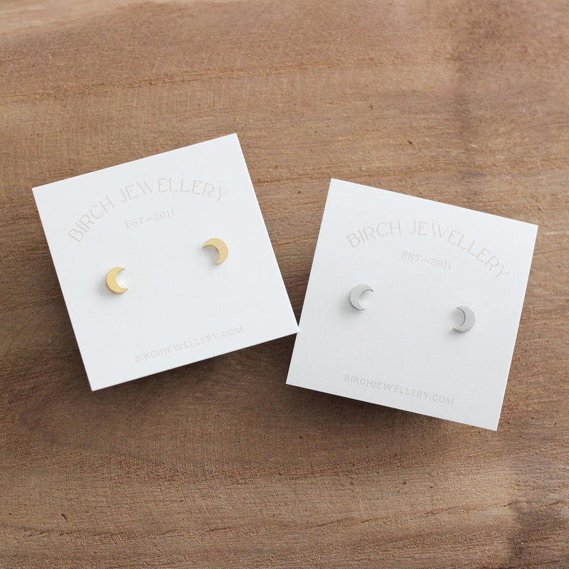 Mini Moon Earrings