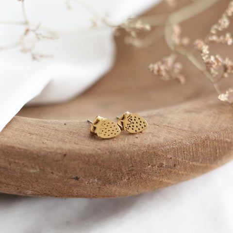 Mini Strawberry Earrings