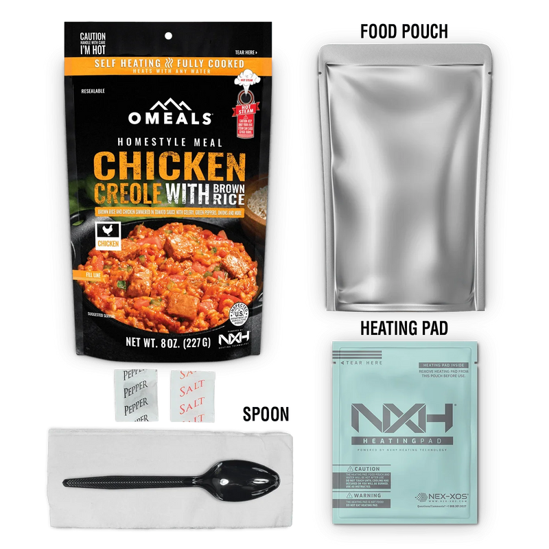 OMEALS Chicken Creole with Brown Rice