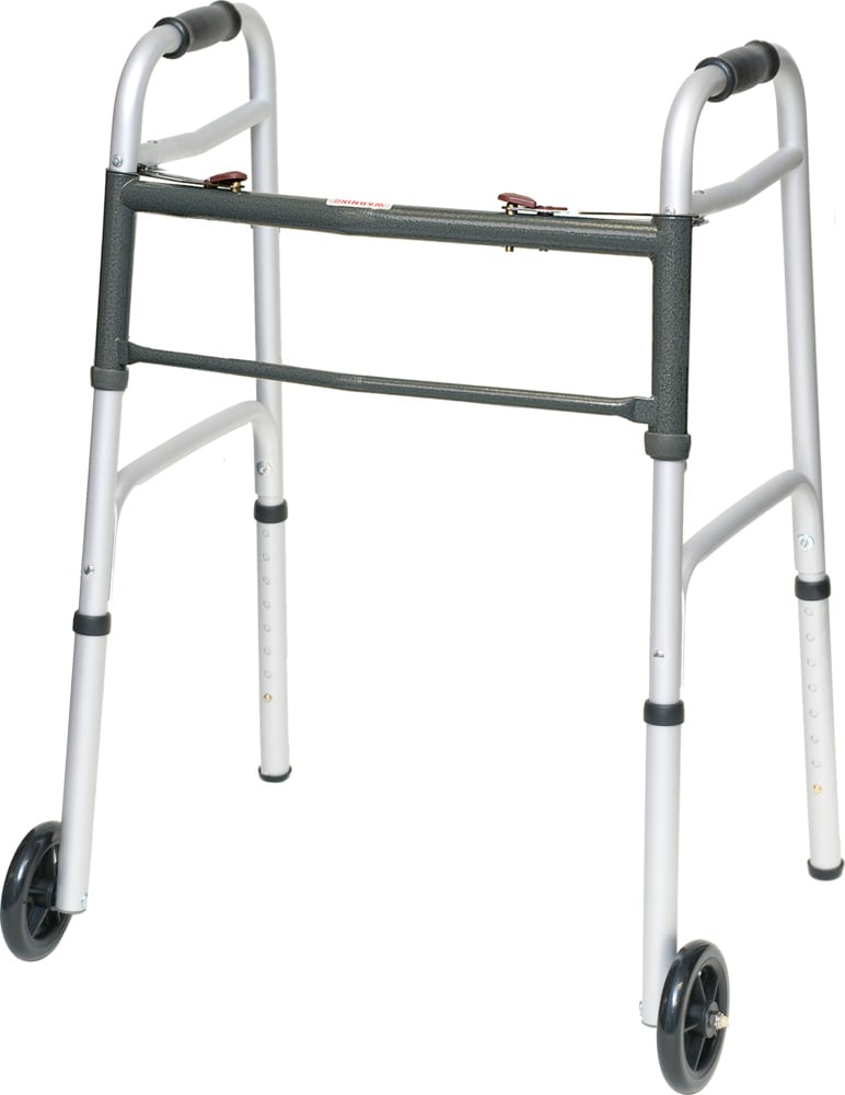 ProBasics Aluminum Two-Button Release Folding Walker