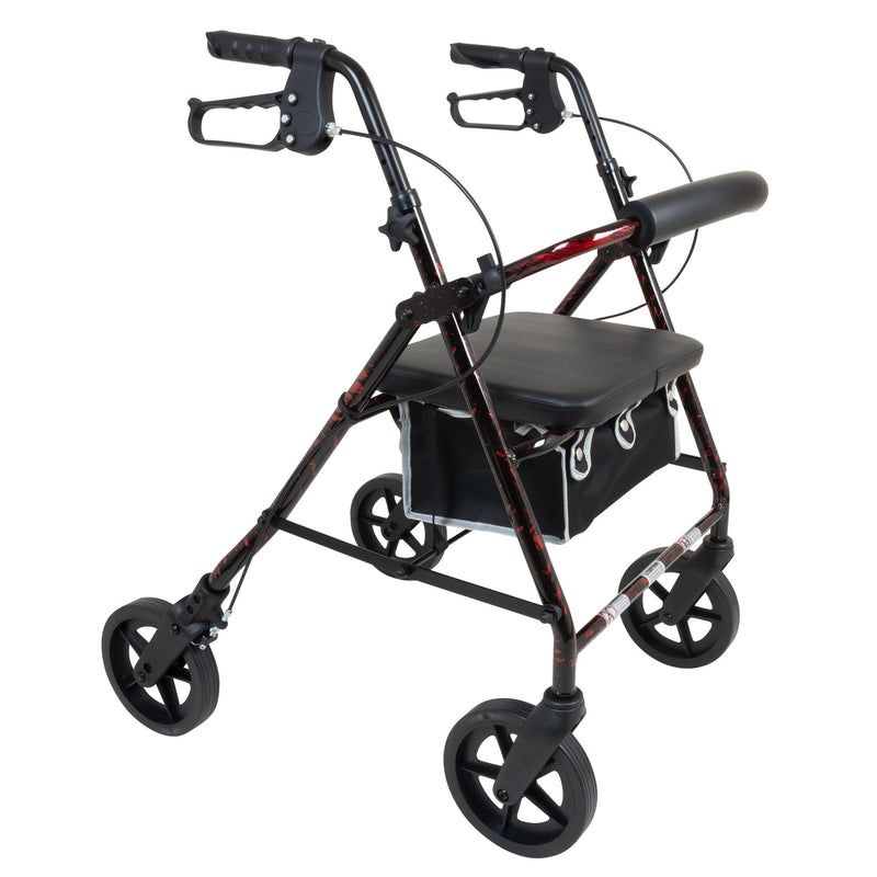 Basic Rollator ProBasics Deluxe Aluminum Rollator with 8-inch Wheels — Home & Well