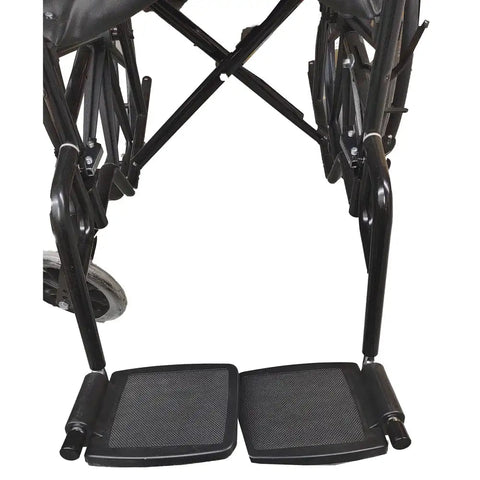 Replacement footrest for Wheelchair - Steel in Black