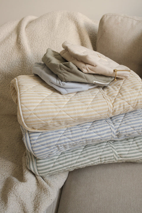 Sac à couches en coton biologique - Collection rayée