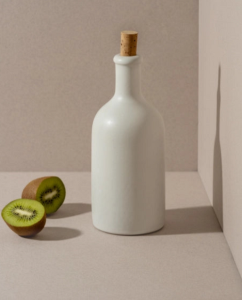 Stoneware Olive Oil Bottle | Jazz 21 Oz - Home & Well 