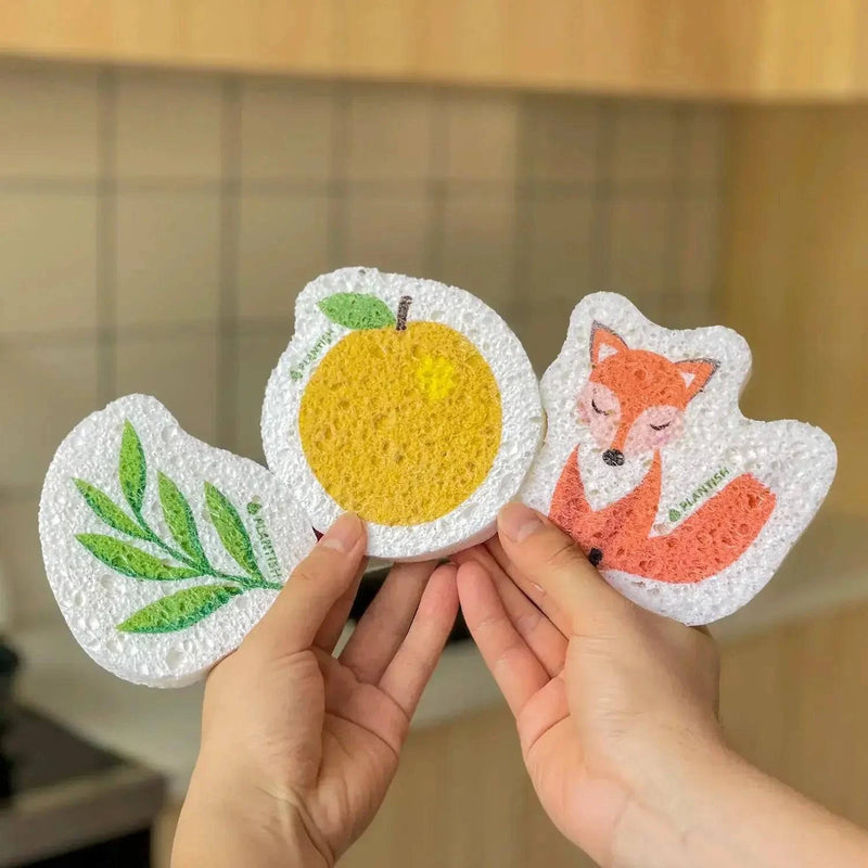 Solid Dish Soap Sponge Scrubber Bundle | Plantish - Home & Well