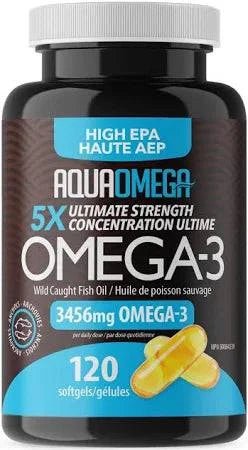 AQUAOMEGA 5X Ultimate Strength EPA Softgels - Home & Well