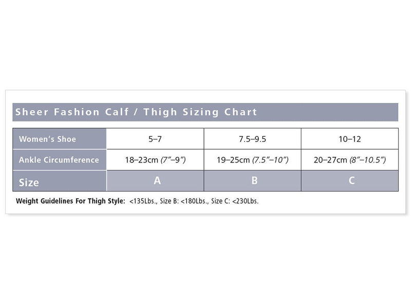 Sigvaris 120 Sheer Fashion Compression Socks 15-20 mmHg Calf High For Women Open Toe